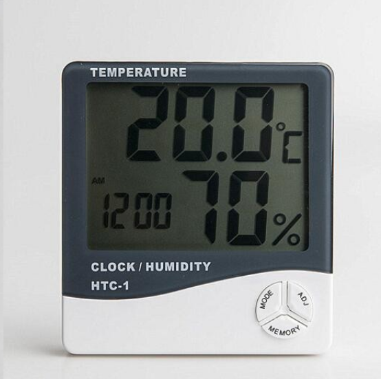 Hygrometer Indoor Temperature Thermometer Kampa HTC-1  Humidity Meter digital alarm clock LCD