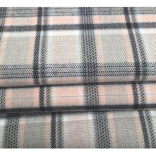 Trendy Pink Black Striped Textile Fabric for Fashionable Apparel Clothing Design