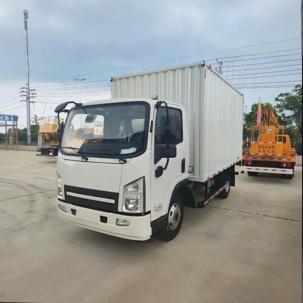 4X2 120HP Light Duty Cargo Box Cargo Truck Trailer Diesel Power