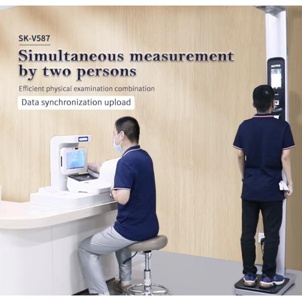 Equipo de diagnóstico médico de hospitales Analisador de composición corporal 10.1 pulgadas pantalla táctil