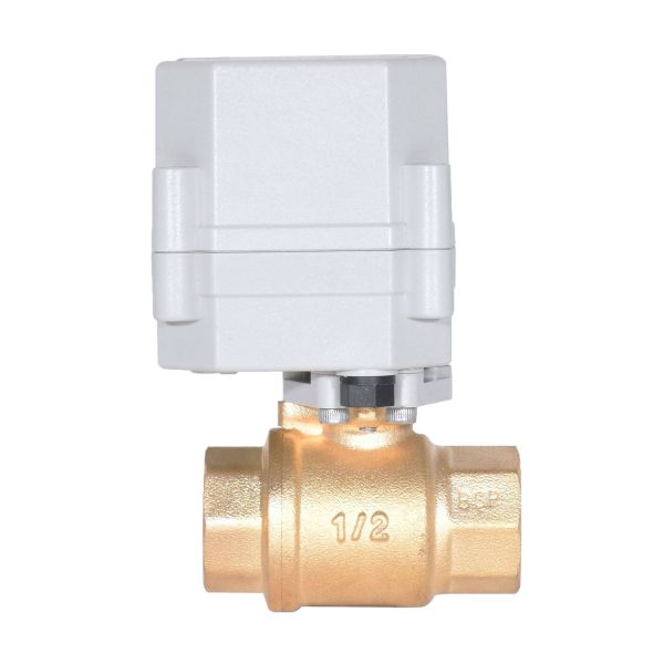 ETRANY 1/2'' DC5V BSP NPT Brass Electric Ball Valve WiFi Control High Temperature Water Fluid Regulation Remote Mobile Phone