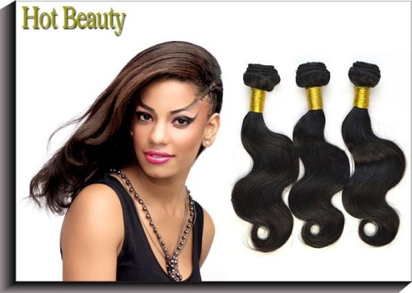10--30 Inch Thick Hair Nutritious 6a Brazilian Virgin Hair , Color 1b#