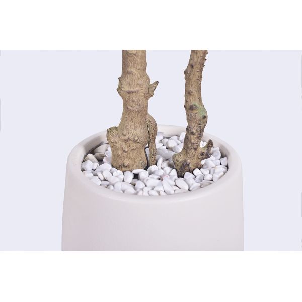 Indoor/Outdoor UV Protected Artificial Plants Banyan Tree High-Fidelity PE Decorative Art High-Low Leaves for Easter Home Decor