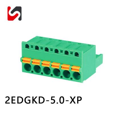 SHANYE BRAND 2EDGKD-5.0 300V 5,0 mm 5,08 mm de altura fornecedor de conectores de blocos terminais