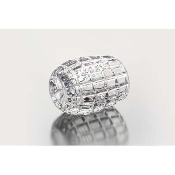 Egg Shape Home Decoration Glass Bottles 520ml Machine Made Mini Clear Glass Vases