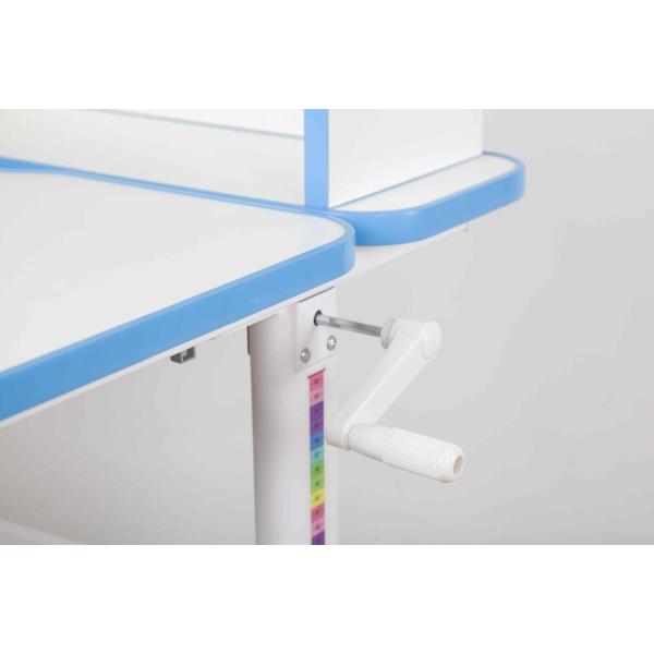 Adjustable Height Kids Study Desk 2 Tier Shelves , Childrens Homework Desk With Drawing Board