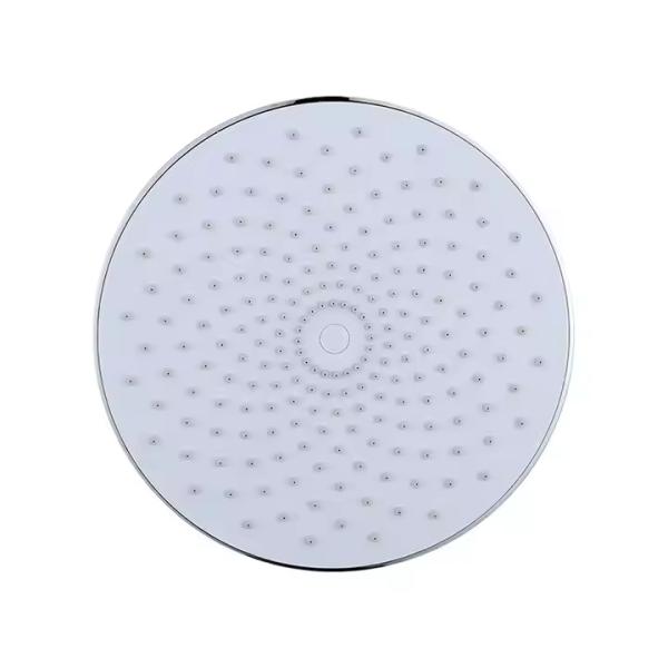 Ultra-Thin Round Zinc Alloy Shower Head With Test Model Spout Material Wall Mounted