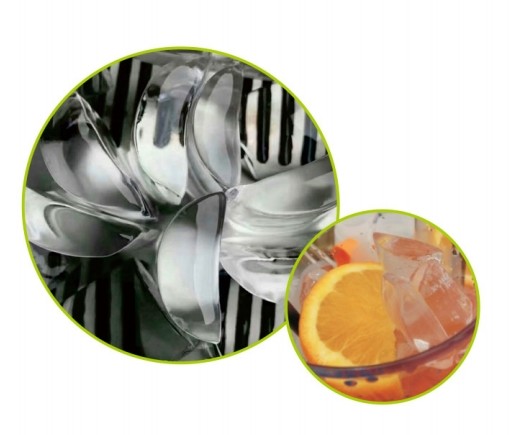 Fully Automatic Stainless Steel Moon-shaped Ice Maker