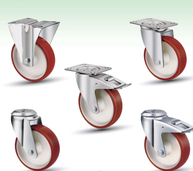 5/6/8/10 Inch Industrial Heavy-Duty PU Swivel Caster Wheel