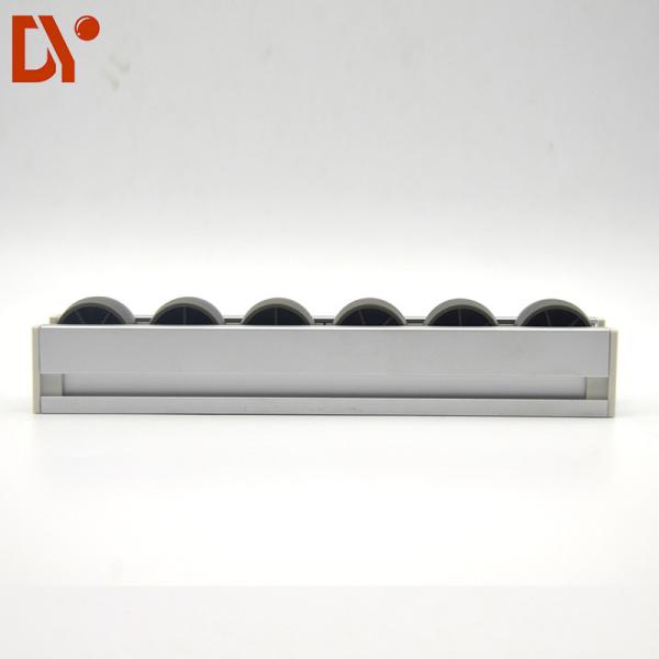Aluminum Alloy Frame Roller Track System With Plastic Roller Wheel