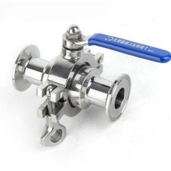 Latest Hot Sale 304/316 Stainless Steel Clamped Ball Valve Sanitary 3-Piece Tri-Clamp Hygienic Ball Valve