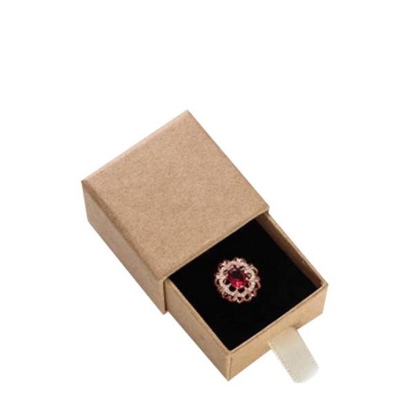 Небольшая простая чернота 	Коробка ювелирных изделий упаковывая для серег