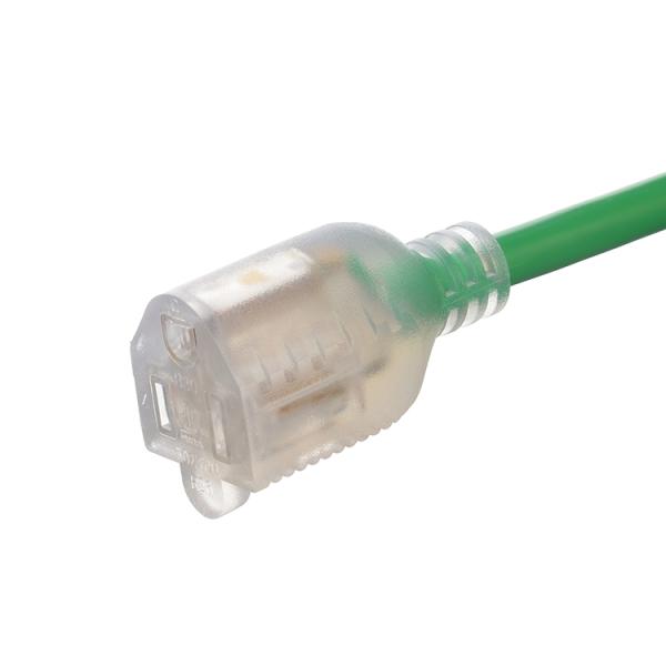 ETL 16 Gauge 3 Pin Heavy Duty 100m Outdoor Electrical Extension Cord 220V Power Cable US with NEMA Female End