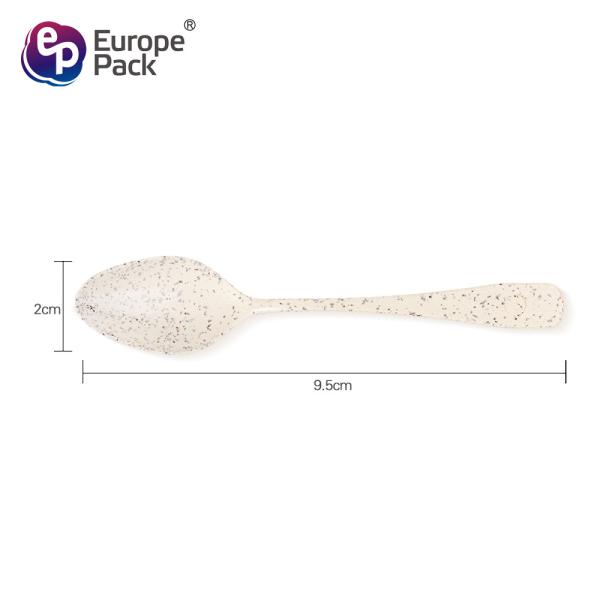 Eco-friendly food grade disposable biodegradable mini dessert wheat straw spoon