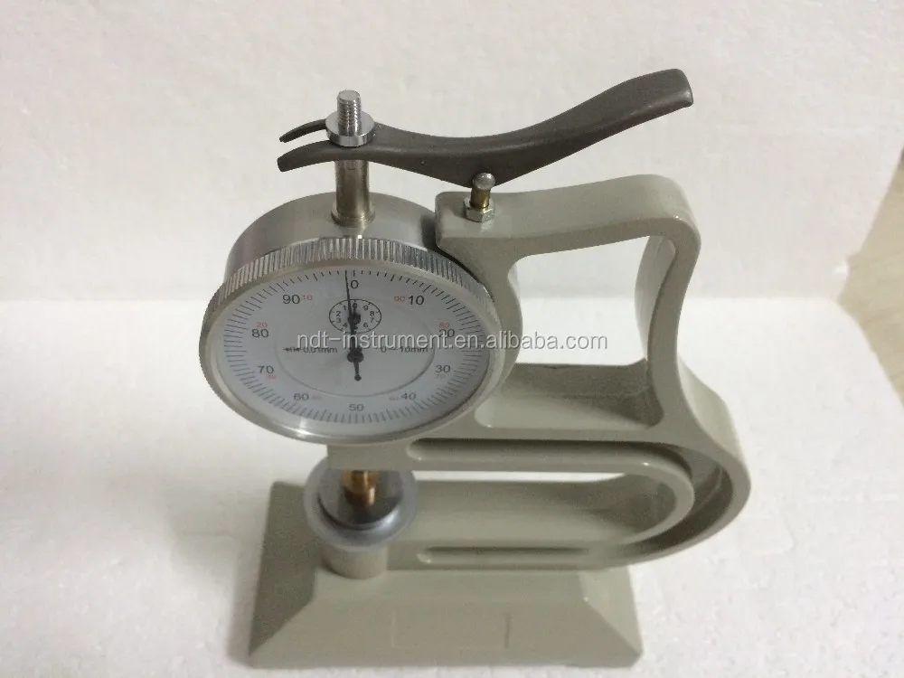 LP-10-C Rubber Thickness Gauge 0-10mm 0.01mm Resolution for Plastic Rubber