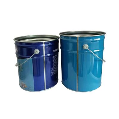 0.38mm Recyclable Paint Bucket Metal Container 3 Gallon Steel Pail