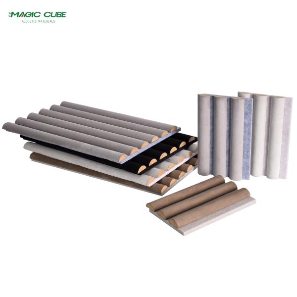 Interior Decoration Wood Slat Panel Acoustic Broom For Sound Absorption