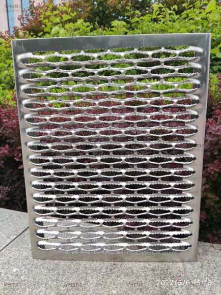 Aluminum 1060 Diamond Hole Safety Grating Walkway 12G 14G