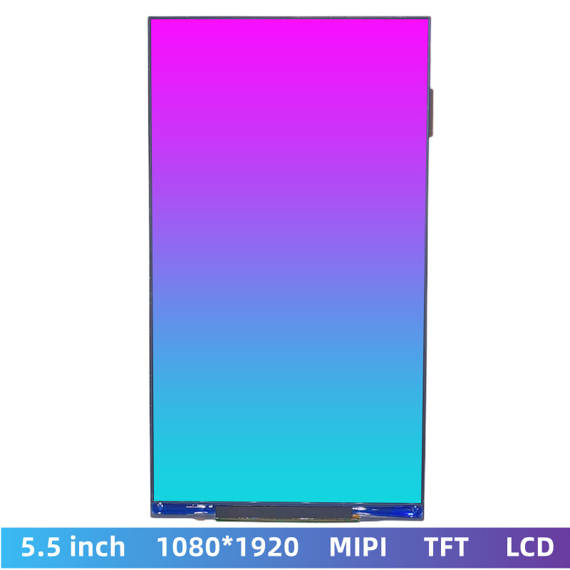 5.5 дюймовый LCD дисплейный модуль, разрешение 1080x1920, 39 PINS MIPI интерфейс, 800 Cd/M2