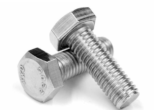 Boulons hexagénaires en acier inoxydable 2205 2507 904L pour utilisation marine et chimique 1/2 ̊-13 et finition brossée