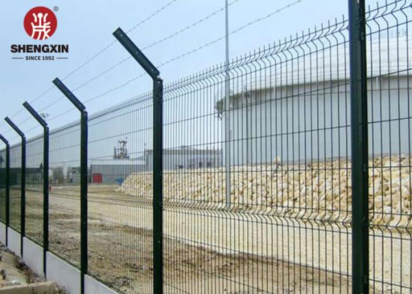 Outdoor Garden PVC Coated 3D Wire Mesh Fence Welded
