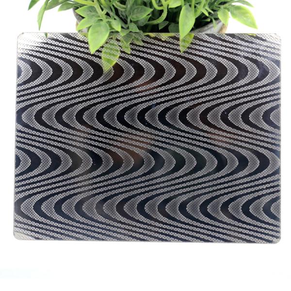 La catégorie 304 a gravé des feuilles en refief d'acier inoxydable pour la