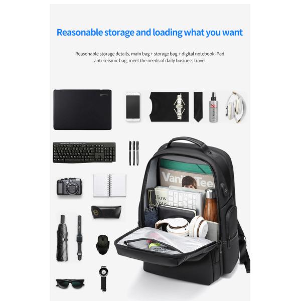 High grade gift custom logo men's outdoor waterproof laptop bag business Backpack