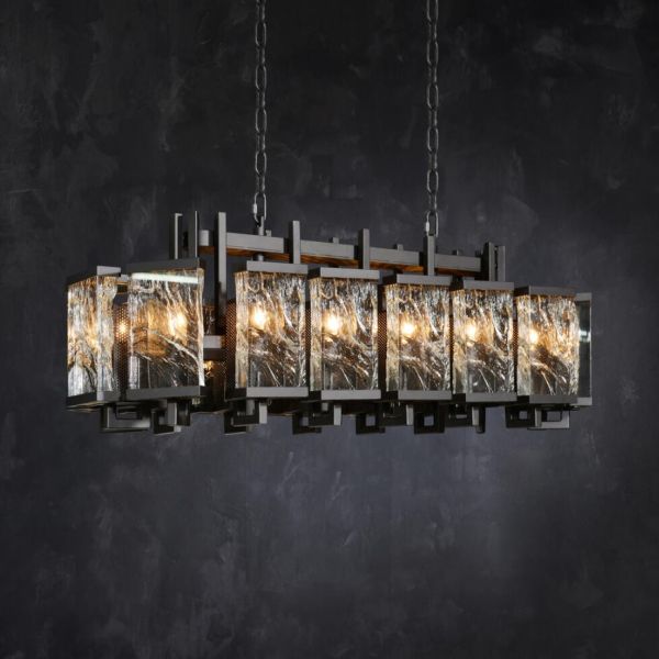 Vintage Style LED Pendant Light with Adjustable Height and 50000 Hours Lifespan for Indoor Decorative Lighting