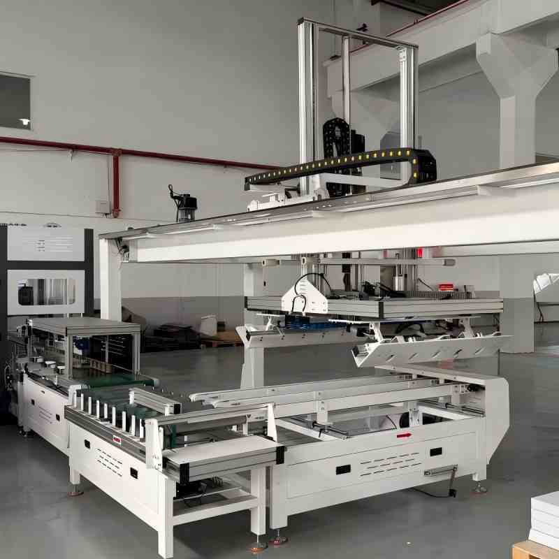 8–12 Boxes/Min WPC Flooring Packaging Machine for Automatic Packing