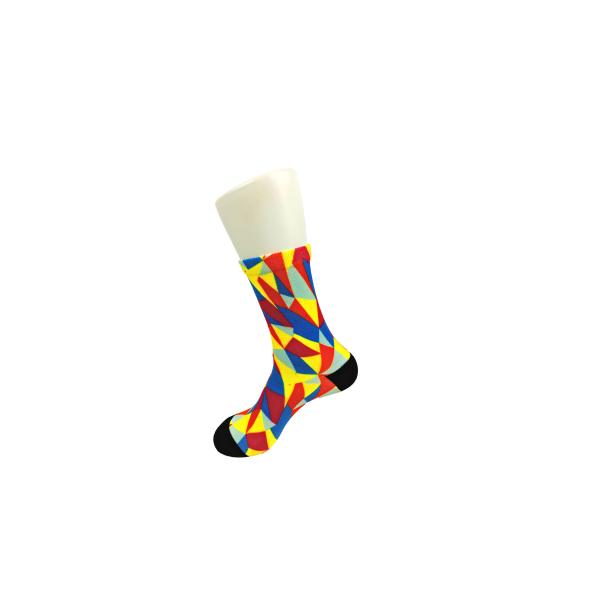 Knitted Sporty Digital Print Socks , Antibacterial Fabrics Custom Photo Print Socks