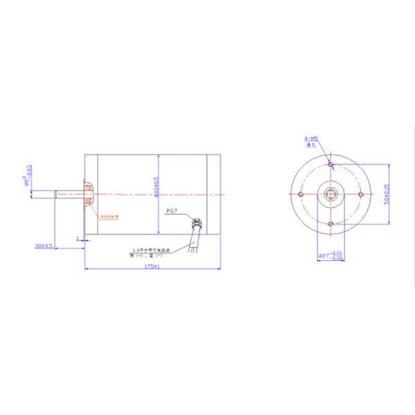 24V 250W полно заключило мотор IP68 Dc Waterpoof почистило мотор щеткой щетки мотора 0.6Nm
