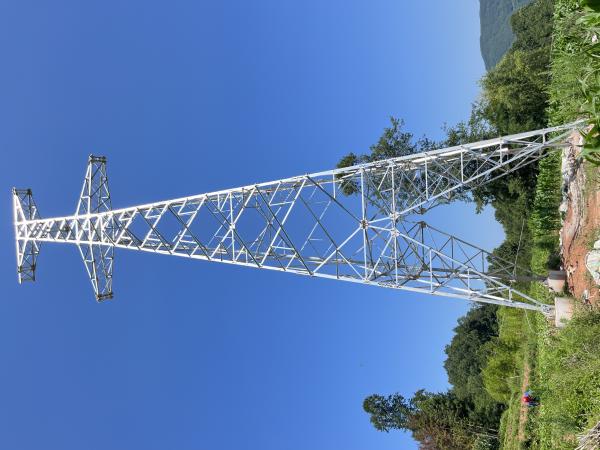 High Voltage Galvanized Lattice Power Transmission Tower
