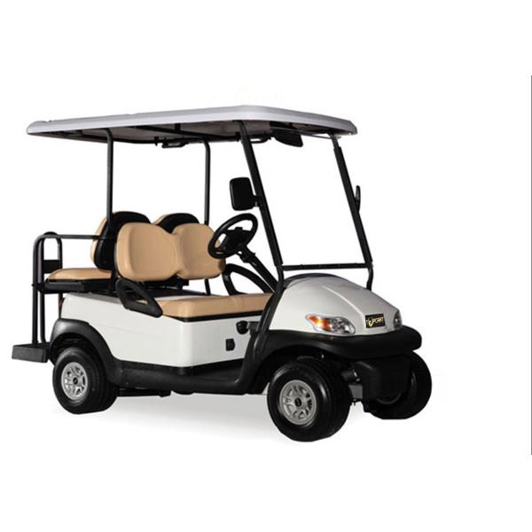 Club Four Seater Golf Cart , Battery Powered Golf Cart With Aluminum Alloy Beam