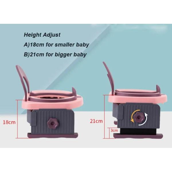 Eco Friendly Blue Pink White Print Kids Potty Toilet Trainer with Customized Packing and Logo