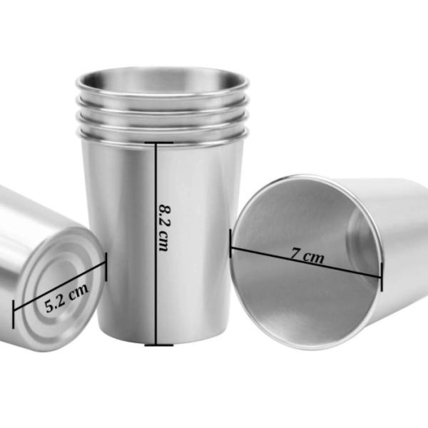 Commercial Stainless Steel Drinking Cups For Kids Or Adults  Not Inverted