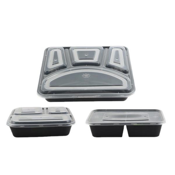 Disposable transparent thickened round fast food box takeaway bowl for takeout in various specifications
