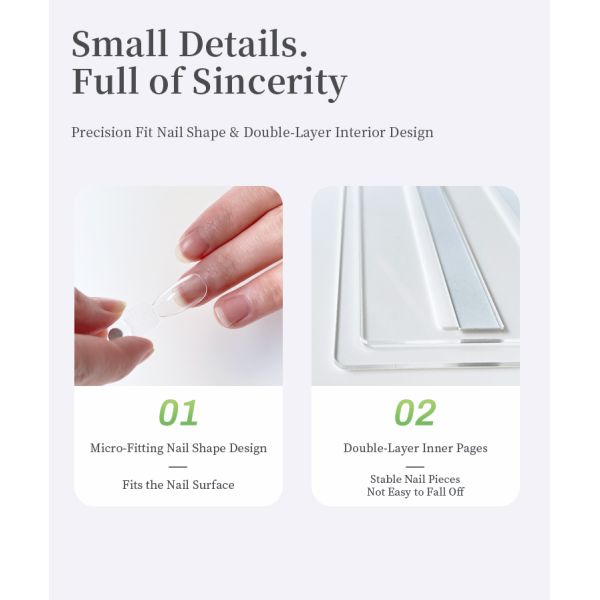 Detachable Transparent Acrylic Magnetic Nail Art Display Board 120/180/240 Colors Book Plastic Tool for Nail Tips Made Gel
