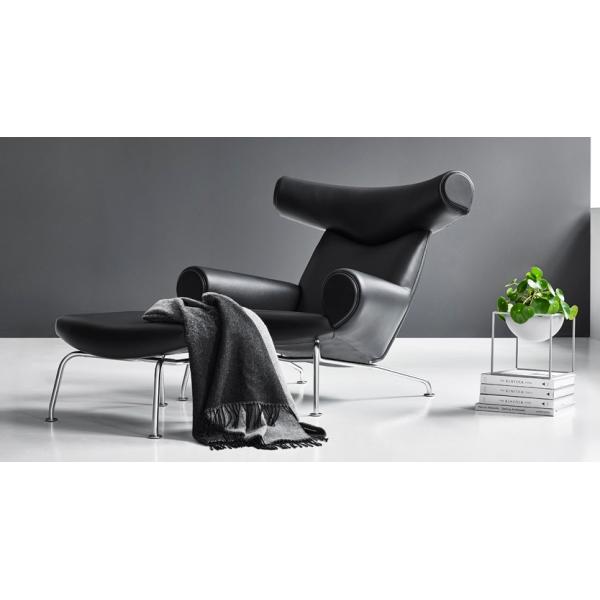 Nordic design Modern Hotel Lobby Lounge Ox Chair Designer Office Sofa Armchair by fiberglass leather
