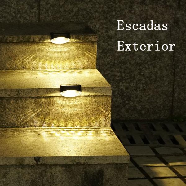 1.2V Input Voltage Outdoor LED Solar Power Stair Step Lamp for Garden Wall Lighting