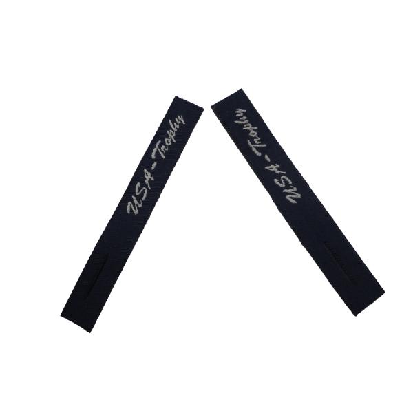 Сплетенный одеждой ярлык одежды маркирует доставку сатинировки/Силк печатания быстро-