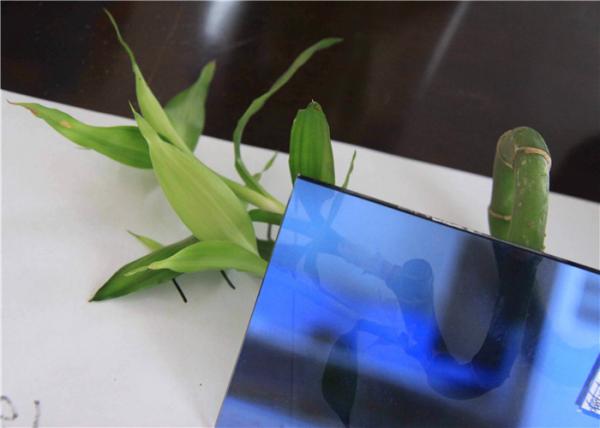 Easy Cut Ford Blue Reflective Glass , High Reflective Glass For Windows / Doors
