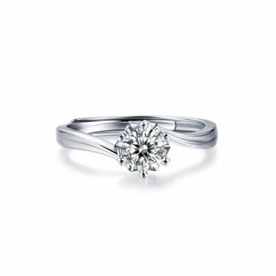 D VSS1 bijoux en moissanite 925 argent sterling 0,5/1/2/3 carats diamant