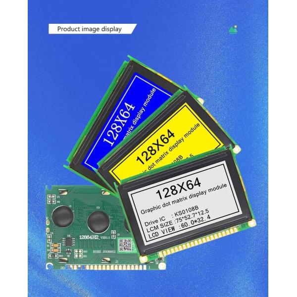 Положительный модуль дисплея битов параллельный 128x64 цифробуквенный LCD дюйма 8 дисплея 3,15
