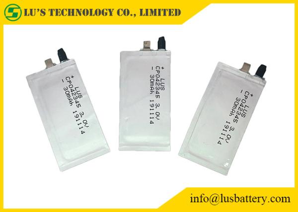 プリズムCP042345 3.0V 30mAh Limno2薄い電池