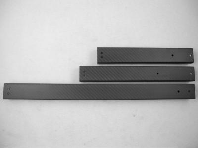 Superfície retangular de grande resistência do resíduo metálico do Weave de sarja do tubo 3K da fibra do carbono