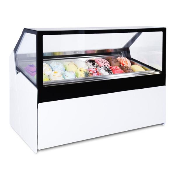 Cheap Ice Cream Freezer Showcase with Fan Cooling