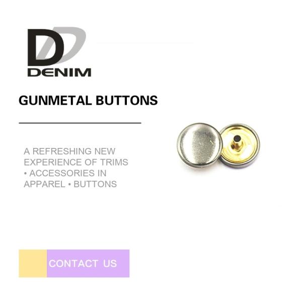 Os botões de pata decorativos do Gunmetal personalizaram o logotipo para acessórios das calças de brim