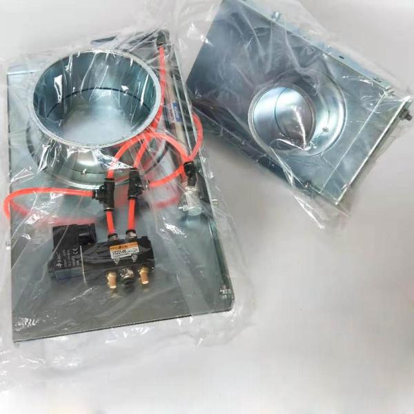 Pneumatic Duct Zone Dampers All Galvanized Blast Gates For Ventilation Fittings