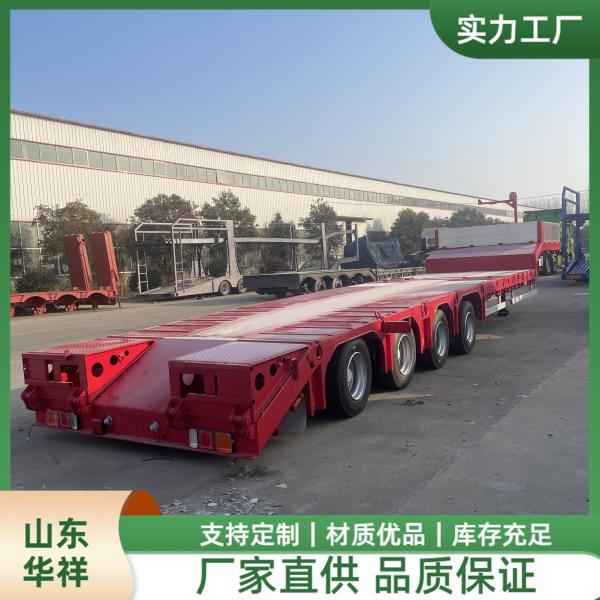 Max Payload 80 ton-150ton Heavy Duty Agricultural Tractor Lowboy Dump Trailer