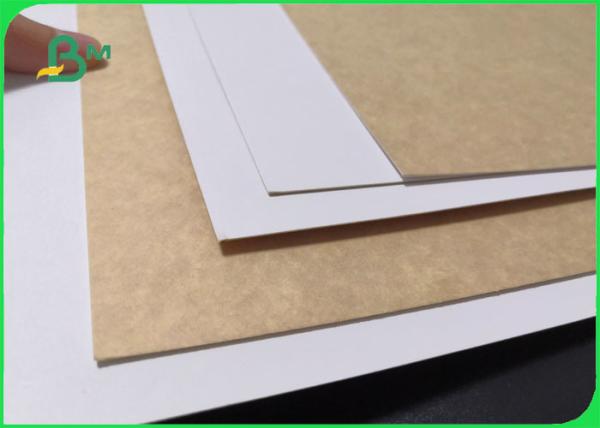 papel revestido branco da parte traseira de 200g 250g CKB Kraft para o alimento da caixa das batatas fritas direto